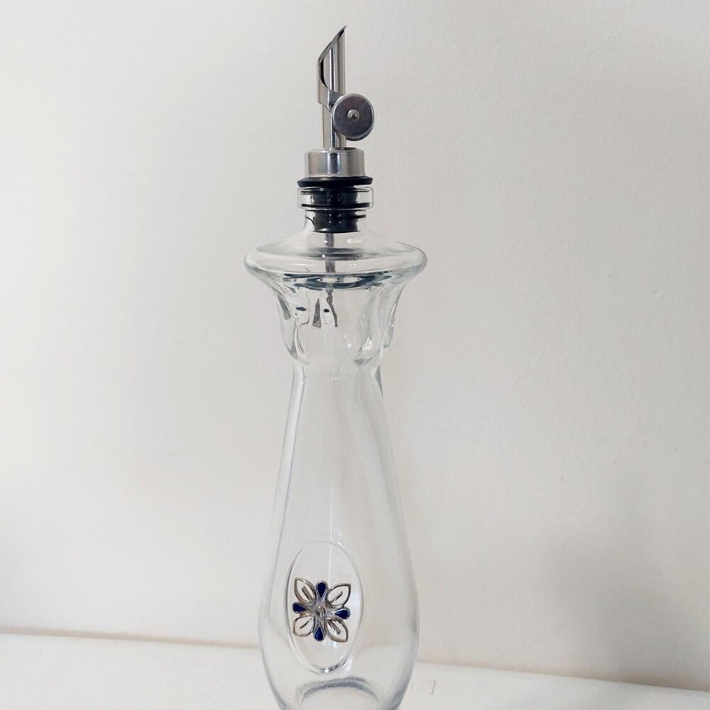 Clase Azul Glass Bottle Dispenser with Pour Spout | Luxury Tequila Bar Decor - Picture 2 of 2